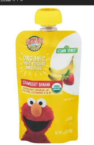 [714563] SMOOTHIE YOGURT FRUIT STRAWBERRY BANANA-EARTHS BEST 12/4.2 OZ 