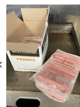 [157484] FRANKS 8/1 ALL_MEAT 6" GF  2/5 LB