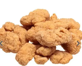 [600752] CHICKEN BREAST CHUNK BONELESS WING BREADED FROZEN READY-TO-COOK  2/5 LB